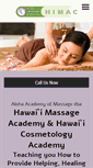 Mobile Screenshot of hawaiimassageacademy.net